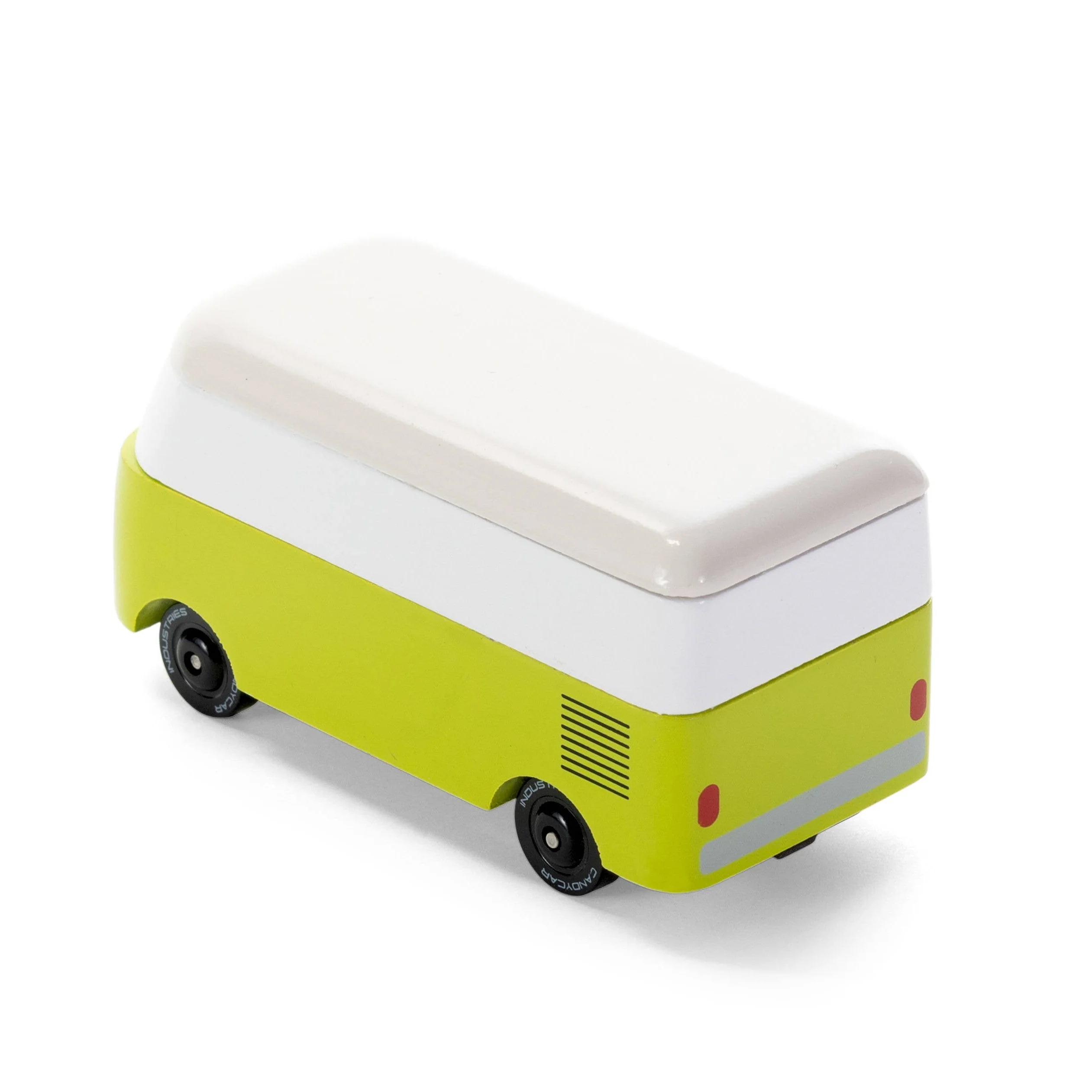 Candyvan VW T1 Green Wooden Diecast Toy Car - Image 3
