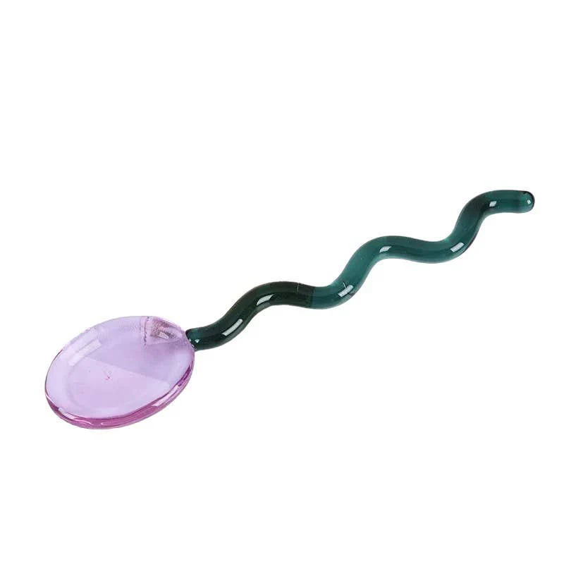 Ivore Group Coloured Glass Stirring Spoons in Various Colours - Image 11