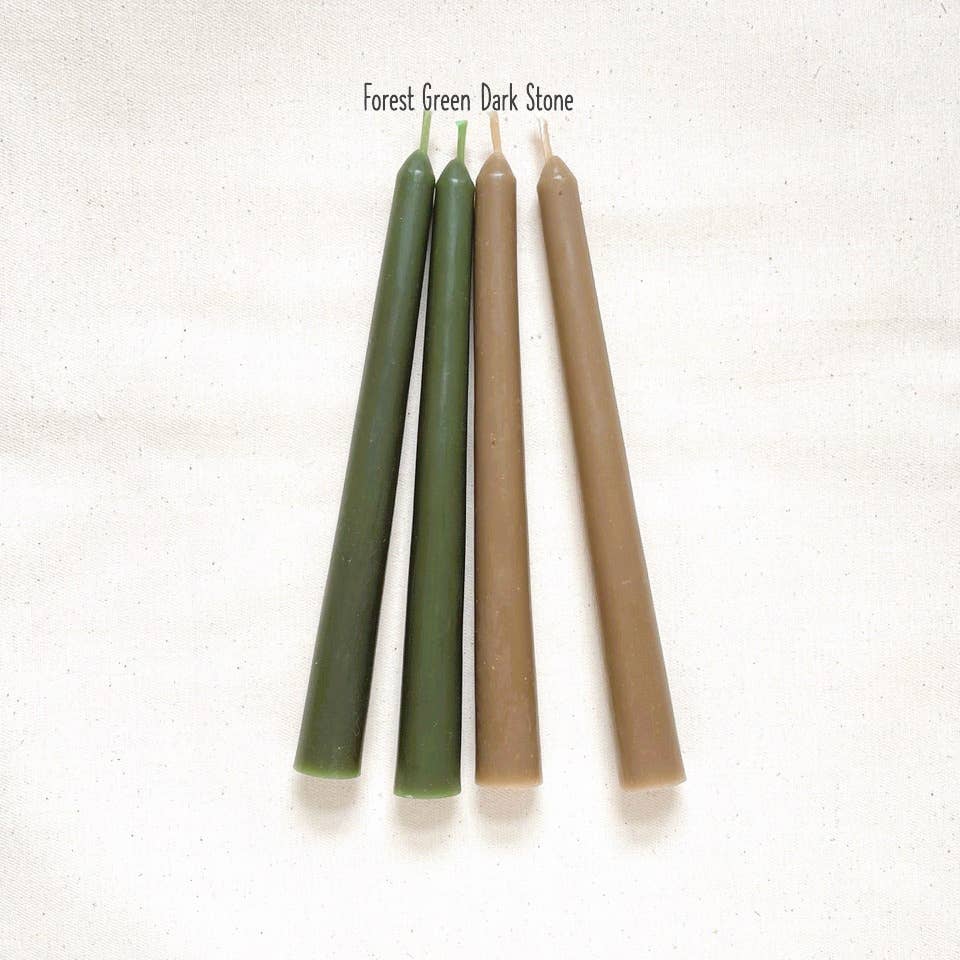 Five Bees Yard Colourful Beeswax Dinner Candles - Image 8