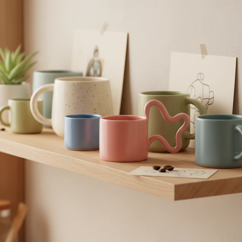 Florence MyTum Handmade Ceramic Wiggle Mug - Image 3