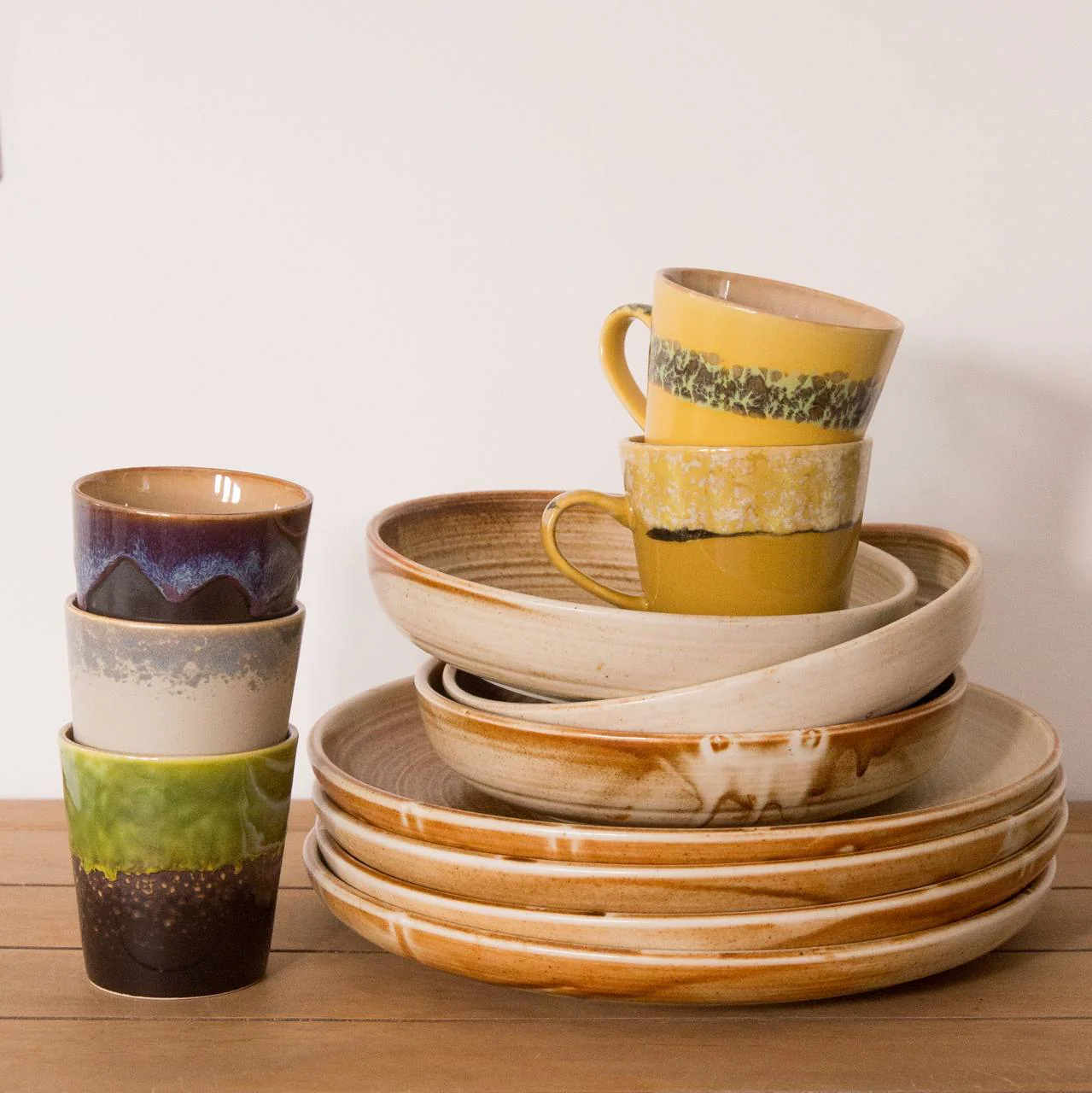 HKLIVING Chef Ceramics: Deep Plate in Cream Brown - Image 3