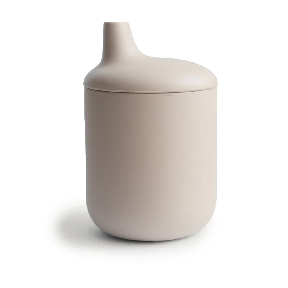 Mushie Silicone Sippy Cup in Pale Yellow - Image 6