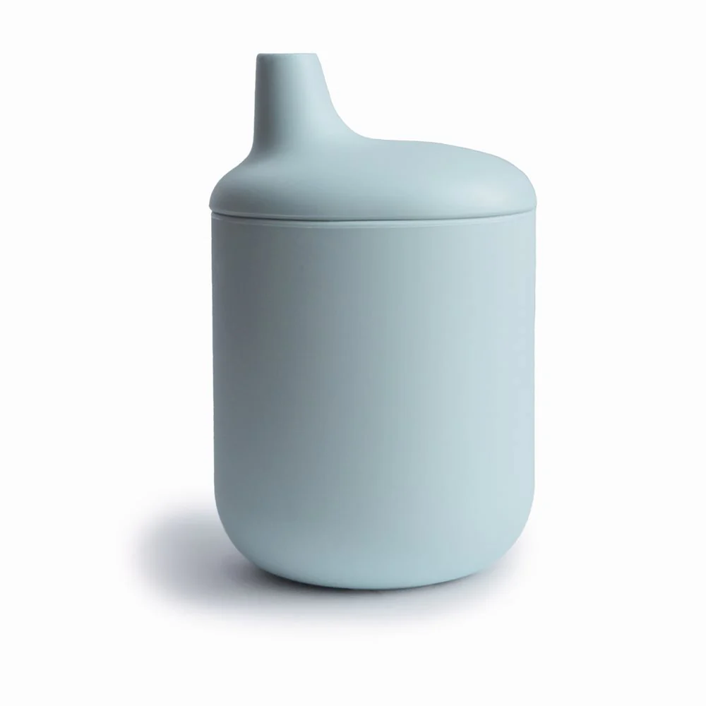 Mushie Silicone Sippy Cup in Pale Yellow - Image 5