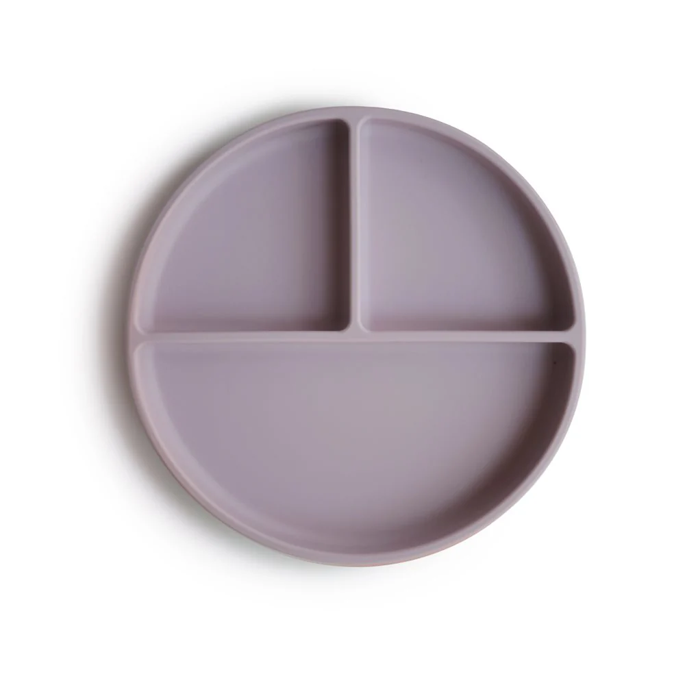 Mushie Silicone Suction Plate in Dried Thyme - Image 6