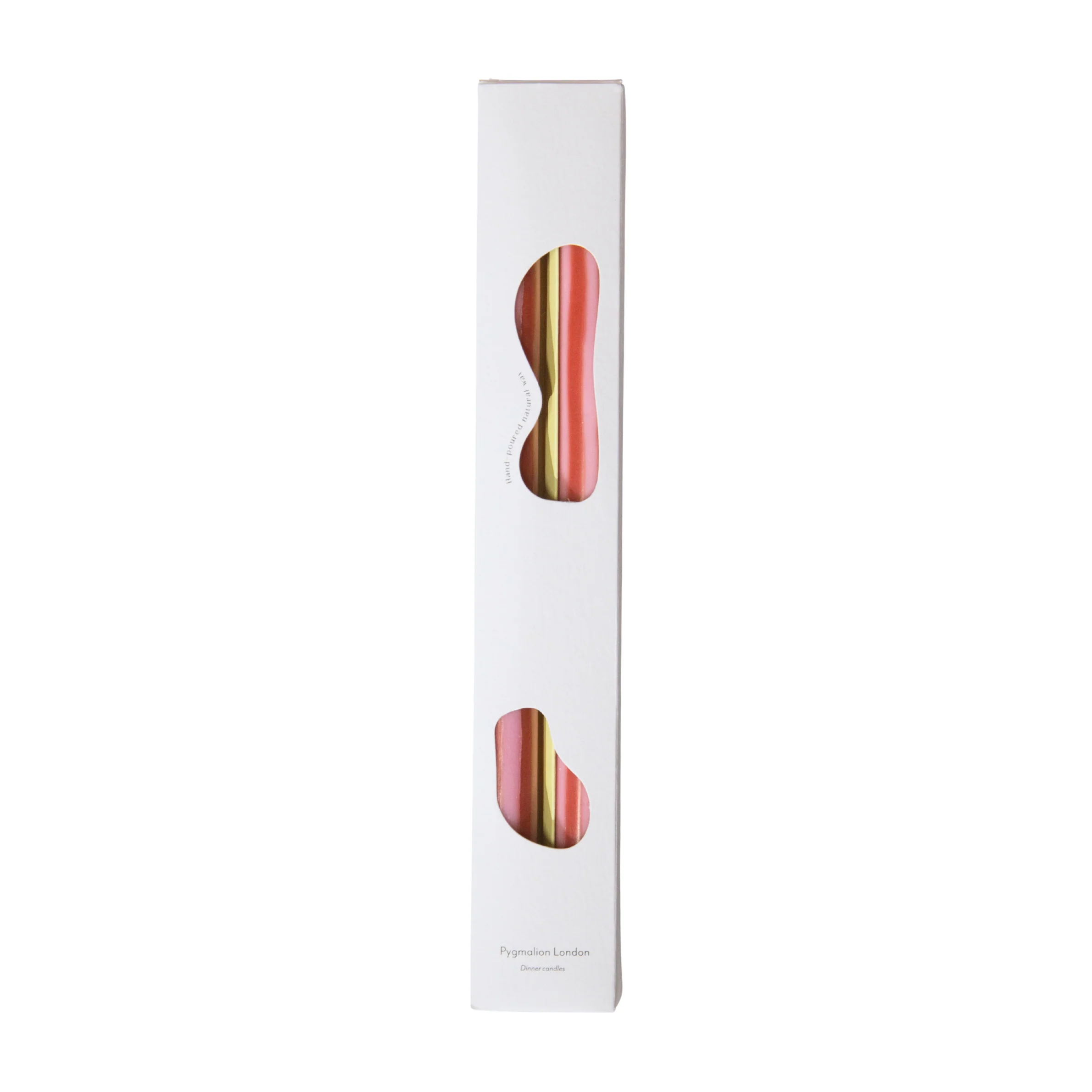 Pygmalion London Rhubarb Eco-Friendly Dinner Candles Set of 2 - Image 6
