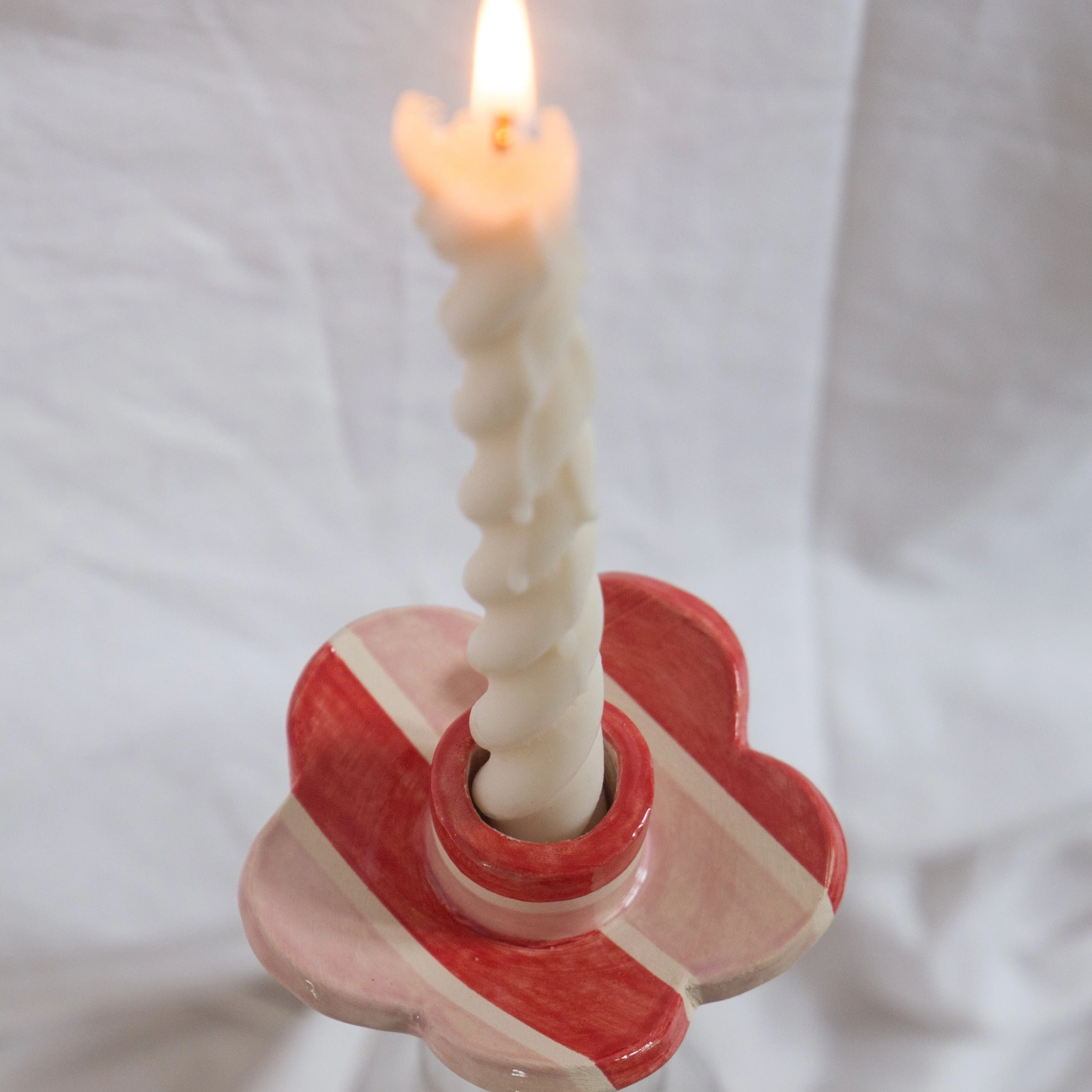Ruffles & Riot Ceramic Wine Bottle Candle Holder - Image 4