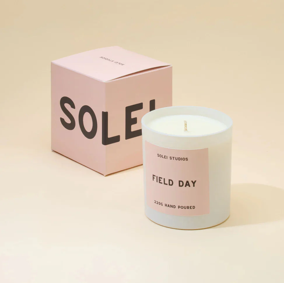 Solei Studios 100% Soy Wax Jar Candle Scented Beach Walk - Image 11