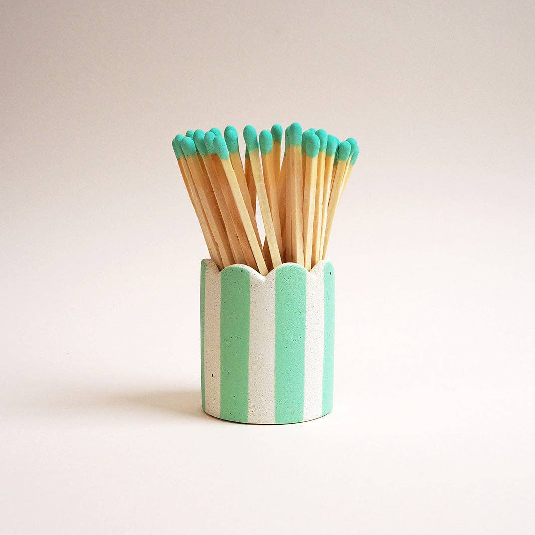 Hello Marilu Stripy Match Stick Holders in Various Colours - Image 9